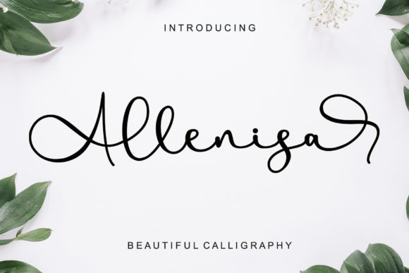 Allenisa: A Refined Script Font for Editorial Design