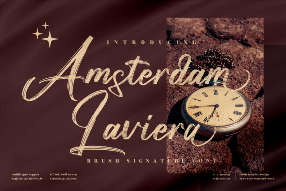 Amsterdam Laviera: A Script Font for Elegant Branding