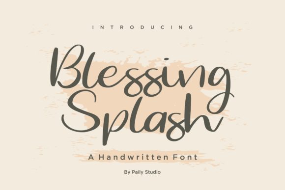 Blessing Splash: A Whimsical Script Font for Web Design