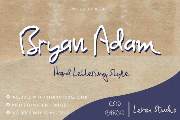 Bryan Adam: A Script Font for Digital Elegance