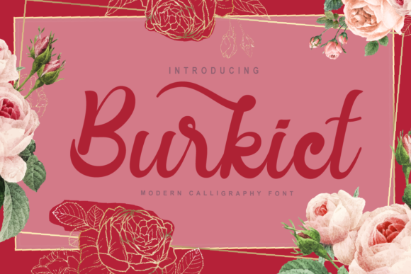 Burkict: A Script Font for Elegant Branding