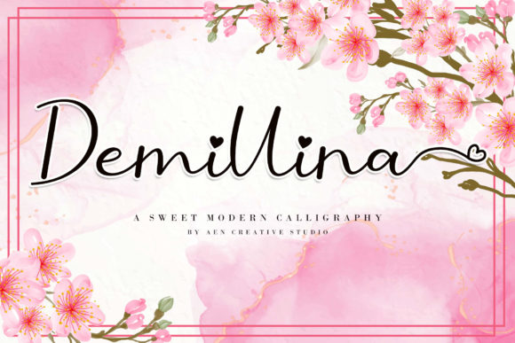 Demillina: A Script Font for Elegant Campaigns