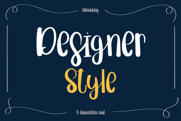 Designer Style: A Whimsical Script Font for Web