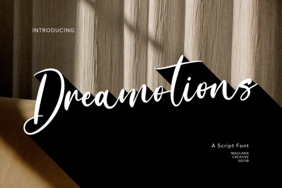 Dreamotions: A Delicate Script Font for Crafters