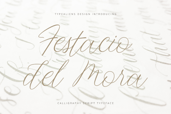 Festacio Del Mora: A Playful Script Font for Campaigns