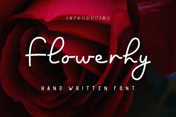 Flowerhy: A Delicate Script Font for Editorial Design