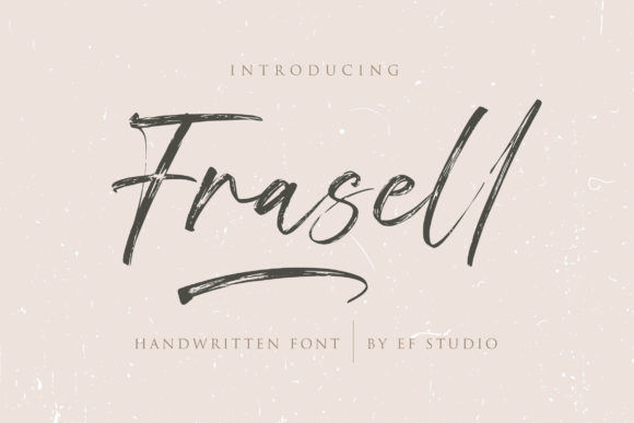 Frasell: A Delicate Script Font for Editorial Design