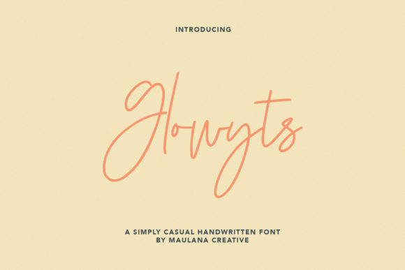 Glowyts: A Delicate Script Font for Modern Campaigns