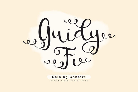 Guidy Fi: A Dazzling Script Font for Digital Design