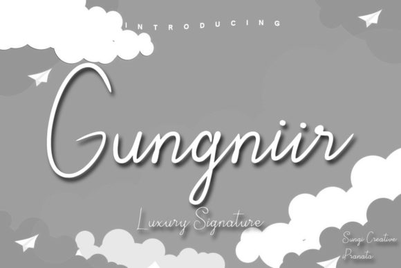 Gungniir: A Premium Script Font for Marketers