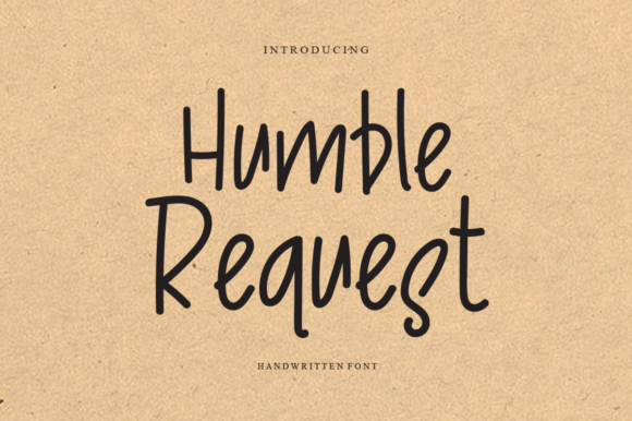Humble Rquest: A Whimsical Script Font for Makers