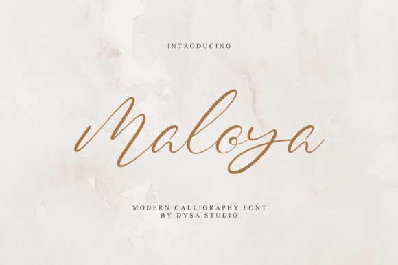 Maloya: A Script Font for Handmade Makers