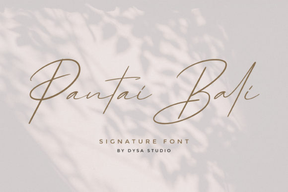 Pantai Bali: A Script Font for Authentic Branding