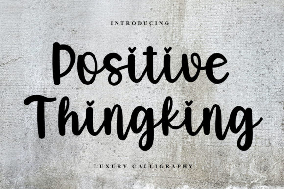 Positive Thingking: A Script Font for Brand Identity