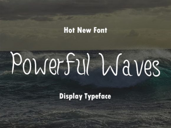 Powerful Waves: A Refined Script Font for Web Design