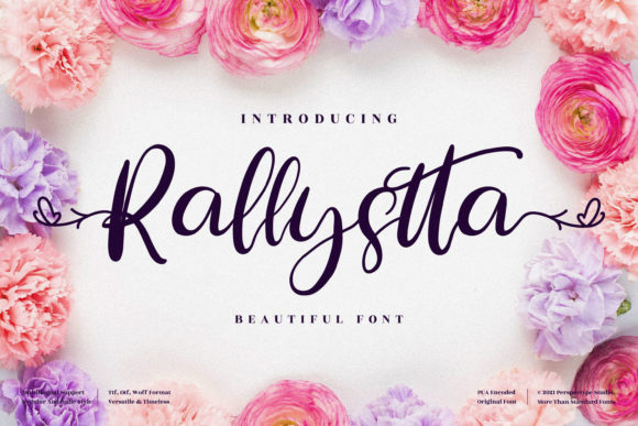 Rallystta: A Refined Script Font for Editorial Design