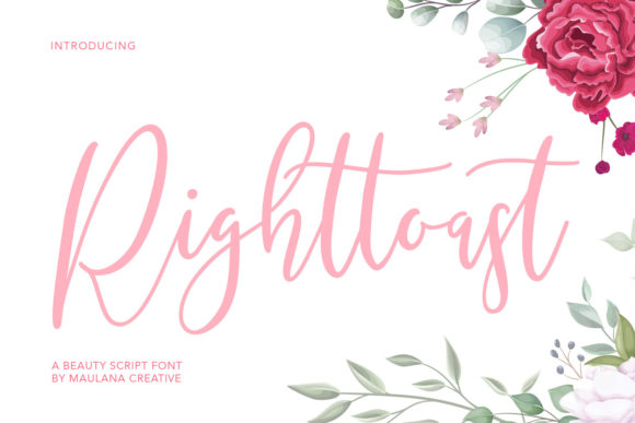 Righttoast: A Script Font That Elevates Brand Identity