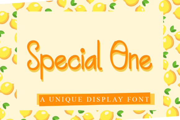 Special One: A Script Font for Editorial Charm