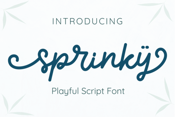Sprinky: A Delicate Script Font for Web Design