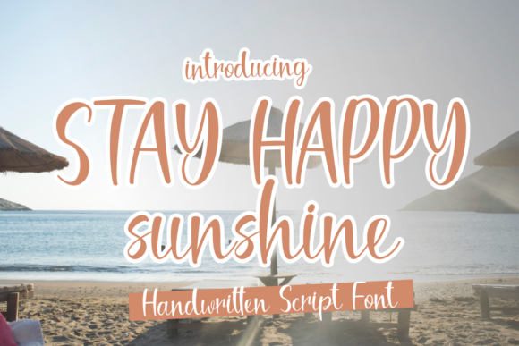 Stay Happy Sunshine: A Delicate Script Font for Editorial Design