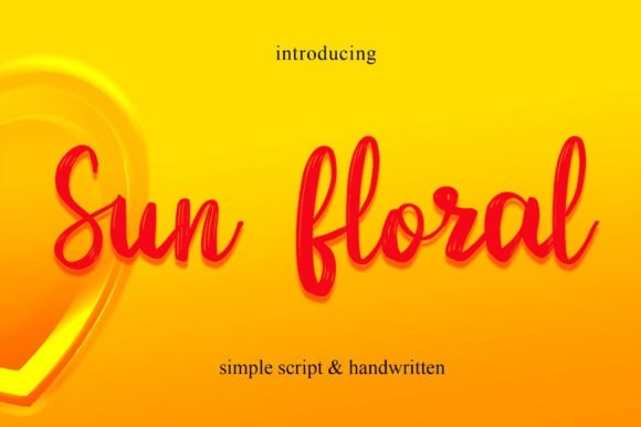 Sun Floral: A Delicate Script Font for Editorial Design