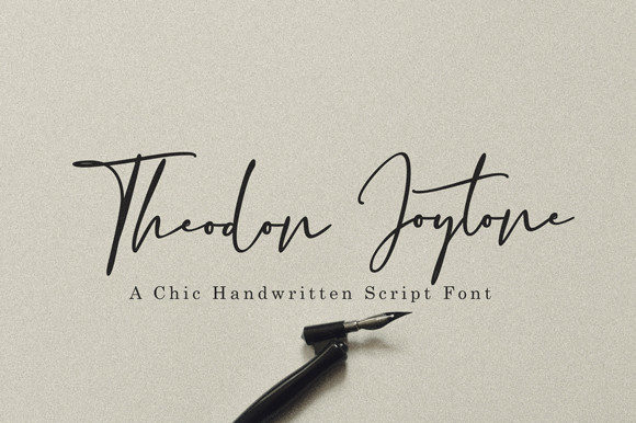 Theodon Joytone: A Delicate Script Font for Web Design