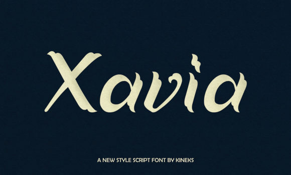 Xavia: A Flowing Script Font for Editorial Design